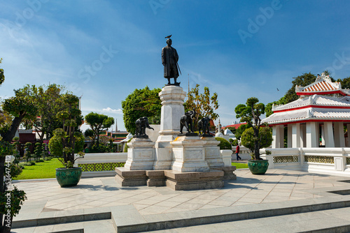 Monument to King Rama II of Thailand in Bangkok.