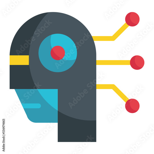 robot artificial intelligence technology icon