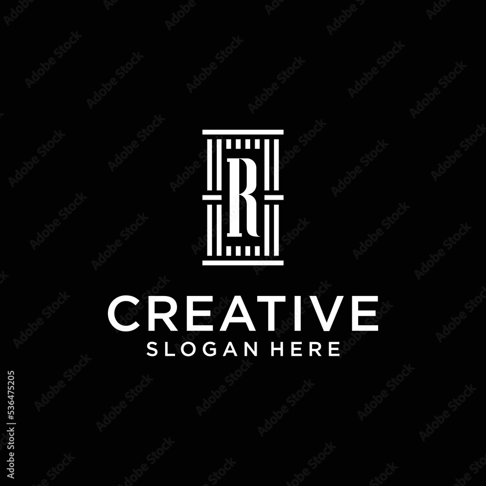 Initials letter R Logo Design Template Initials letter R Logo Design Template