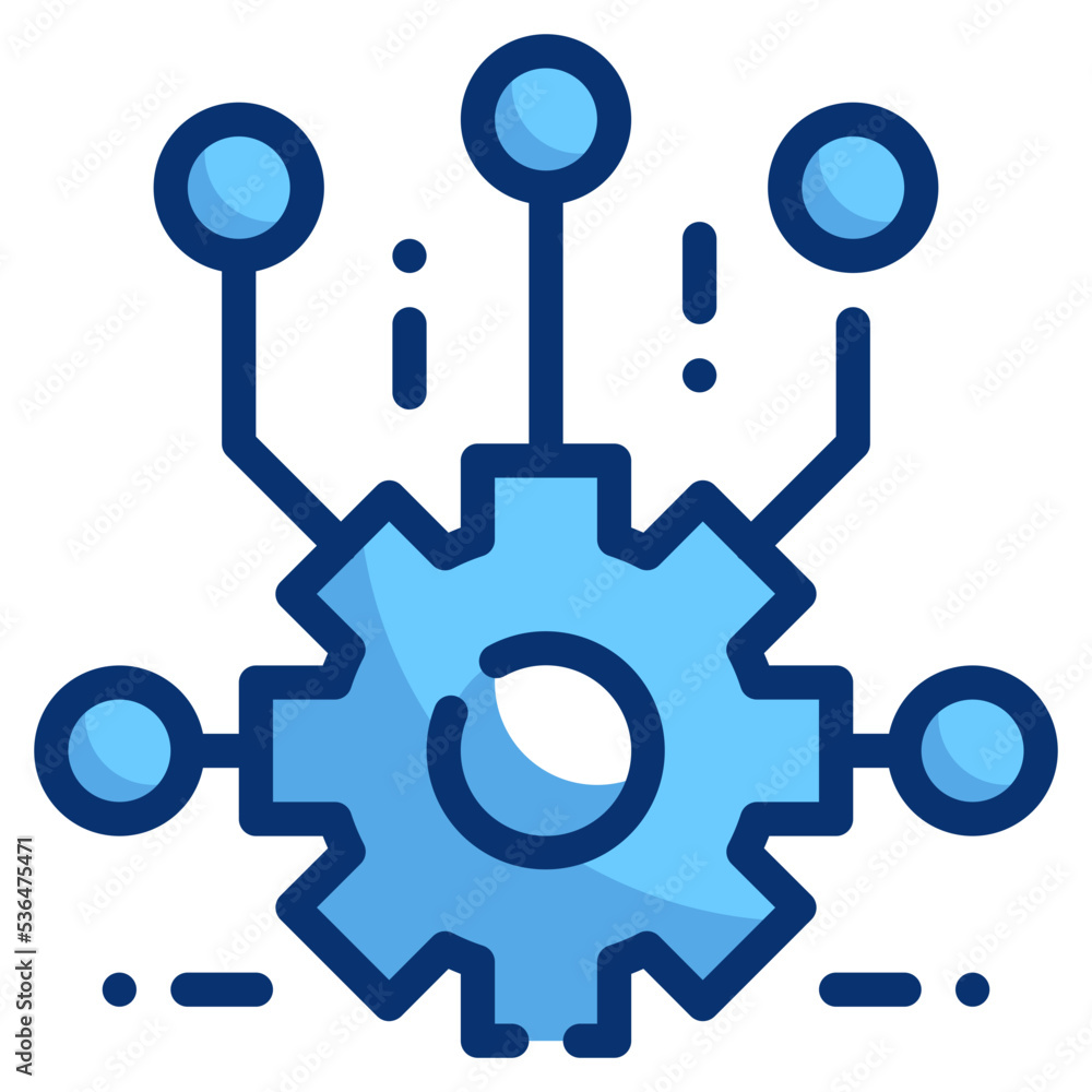 gera wheel technology artificial intelligence icon gera wheel technology artificial intelligence icon