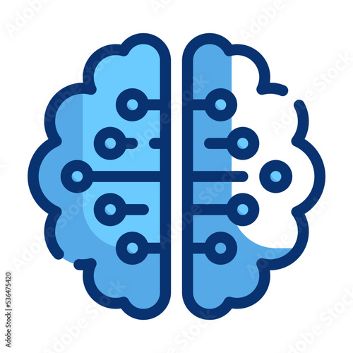 brain artificial intelligence technology icon