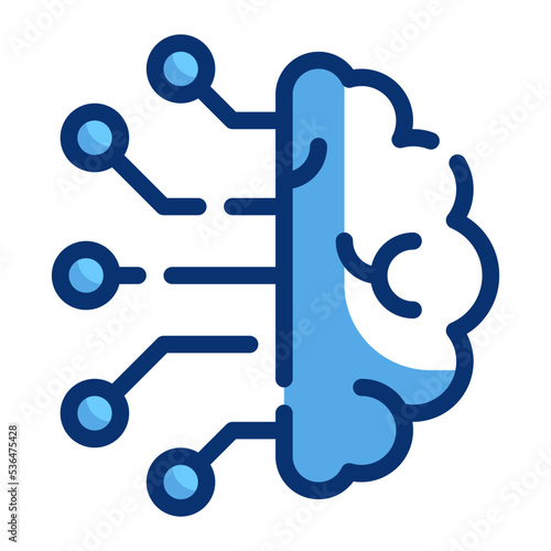 brain artificial intelligence technology icon