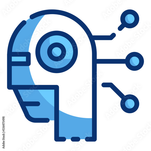 robot artificial intelligence technology icon