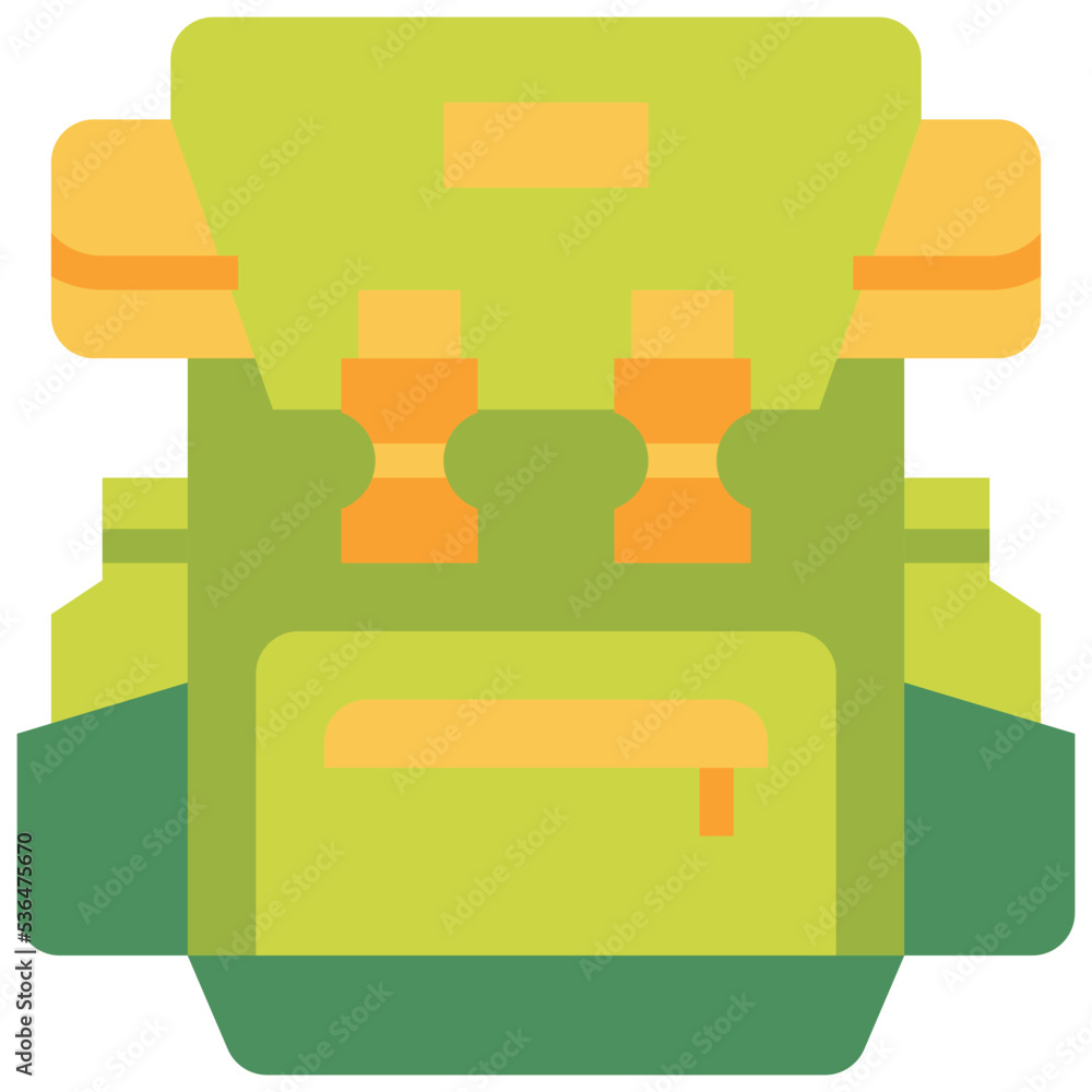 Backpack icon symbol element Backpack icon symbol element