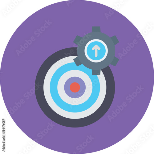  Target setting Vector Icon which is suitable for commercial work and easily modify or edit it 