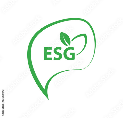 esg icons on white background