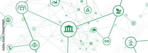esg icons on white background
