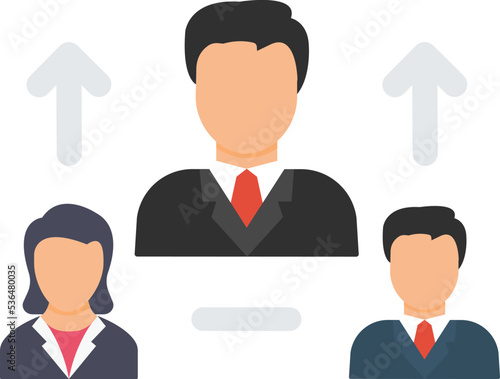 Organization Vector Icon which is suitable for commercial work and easily modify or edit it
