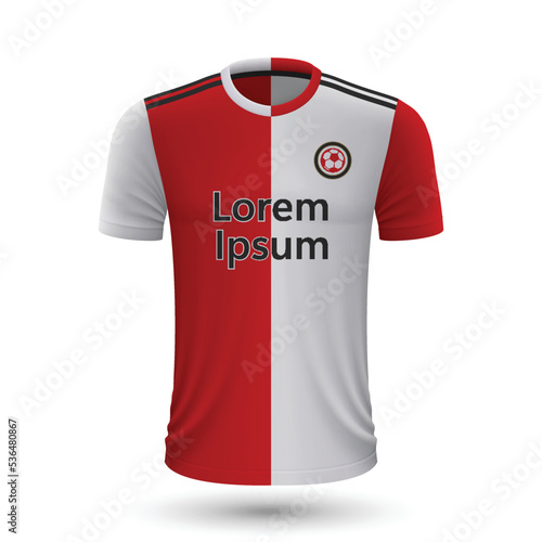 Realistic soccer shirt Feyenoord photo