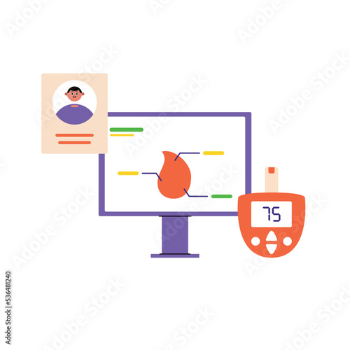 Analyzing result of patient blood glucose sugar test