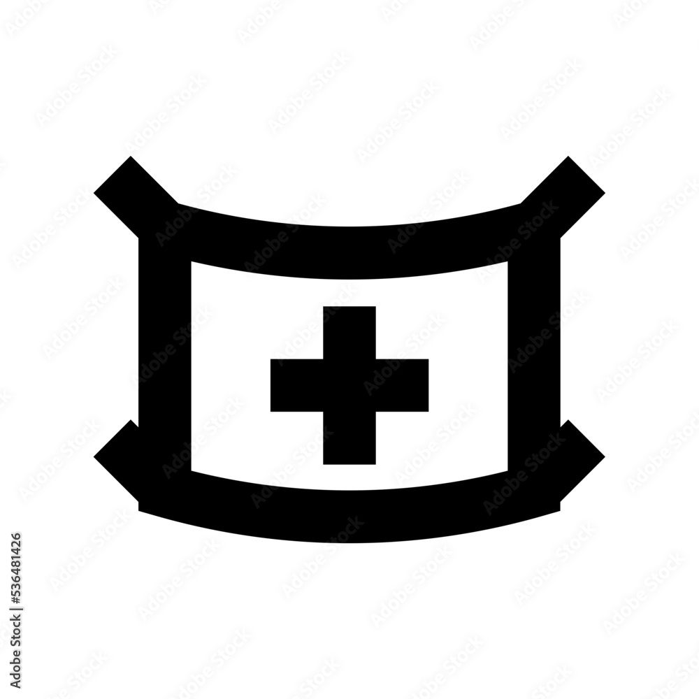 Obraz premium Doctor Mask Flat Vector Icon