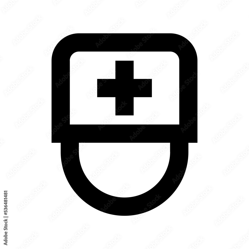 Obraz premium Nurse Flat Vector Icon