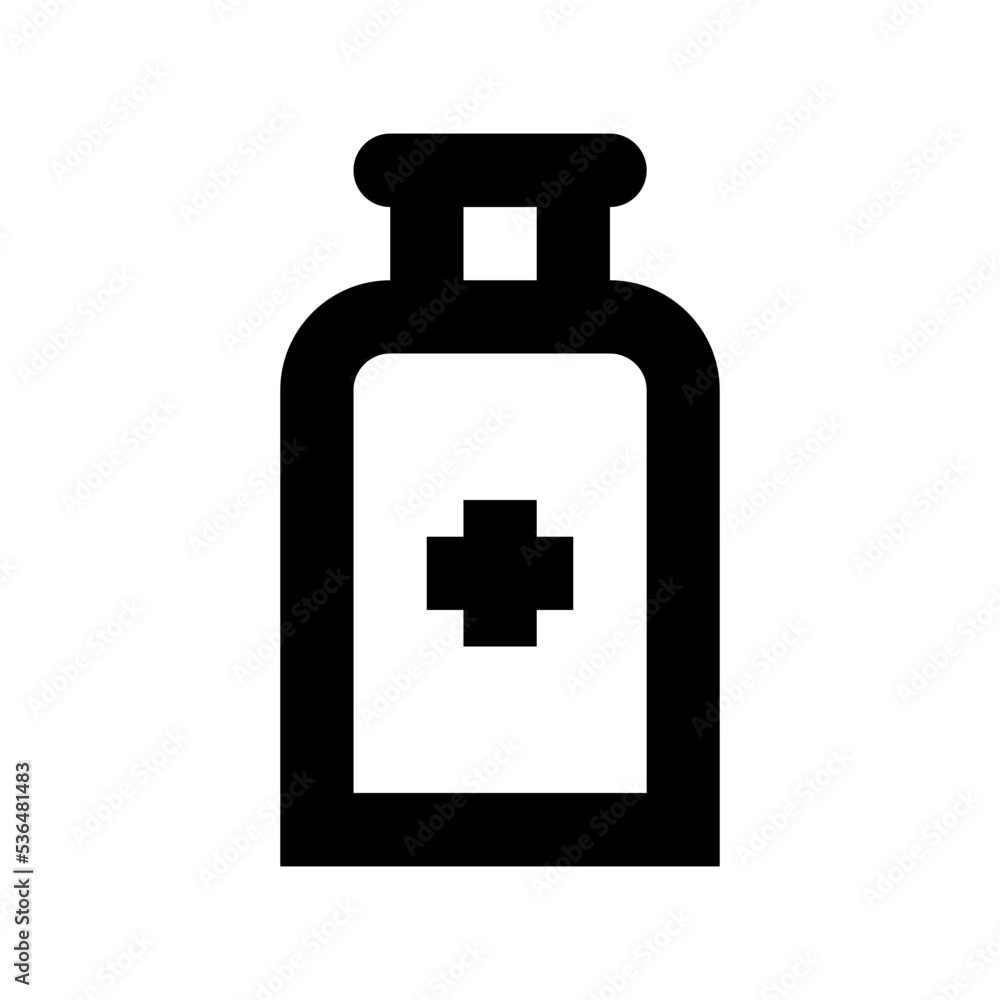 Medical Cylinder Flat Vector Icon Medical Cylinder Flat Vector Icon