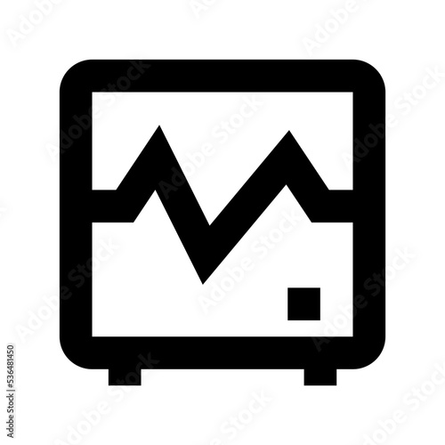 Ecg Machine Flat Vector Icon