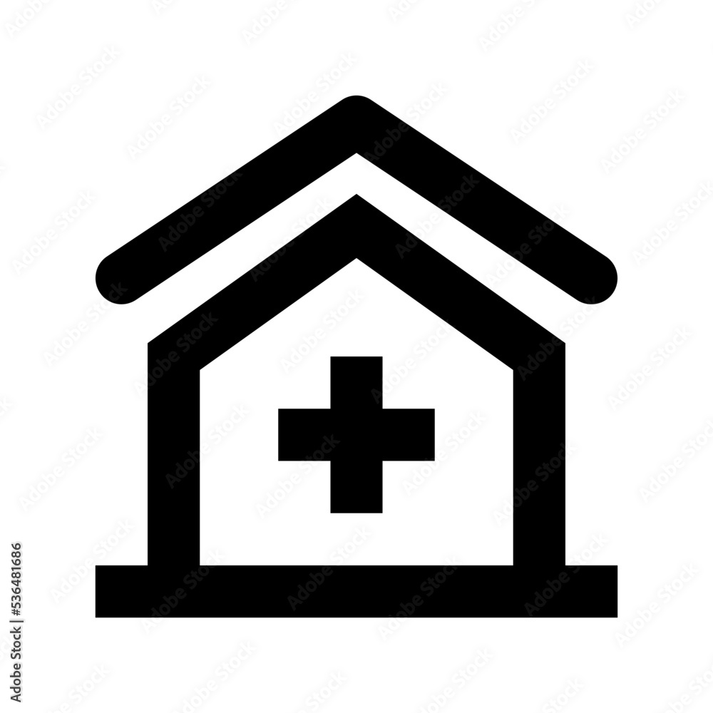 Obraz premium Hospital Flat Vector Icon