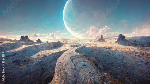 landscape  fantasy  metaverse  virtual reality  digital painting  digital illustration