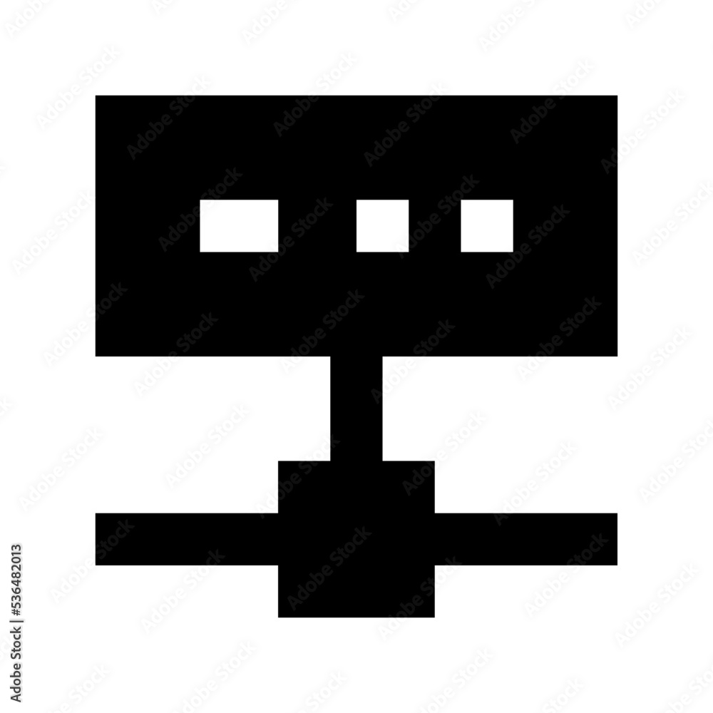 Fototapeta premium Network Server Flat Vector Icon