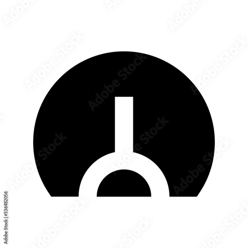 Speedometer Flat Vector Icon