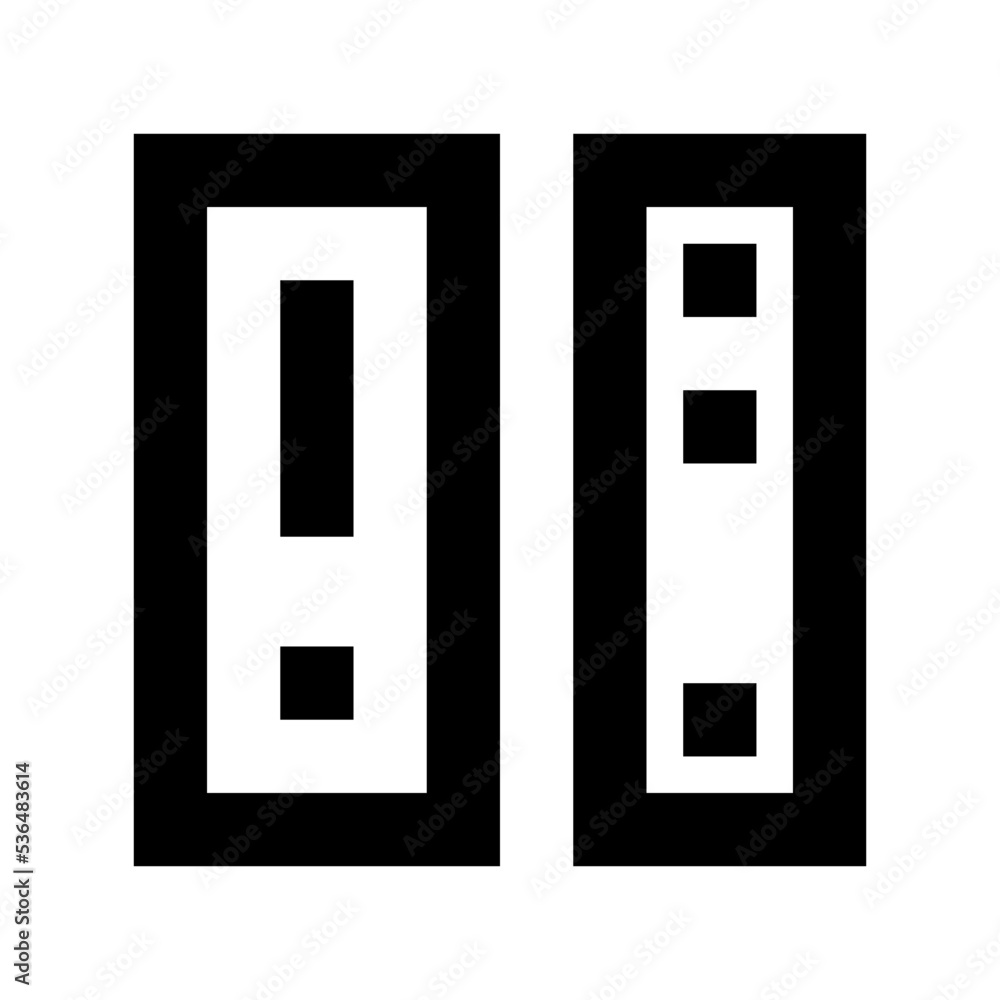 File Folders Flat Vector Icon File Folders Flat Vector Icon