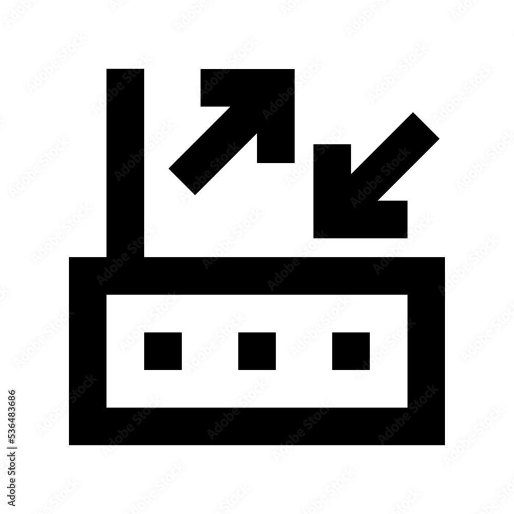 Internet Router Flat Vector Icon Internet Router Flat Vector Icon
