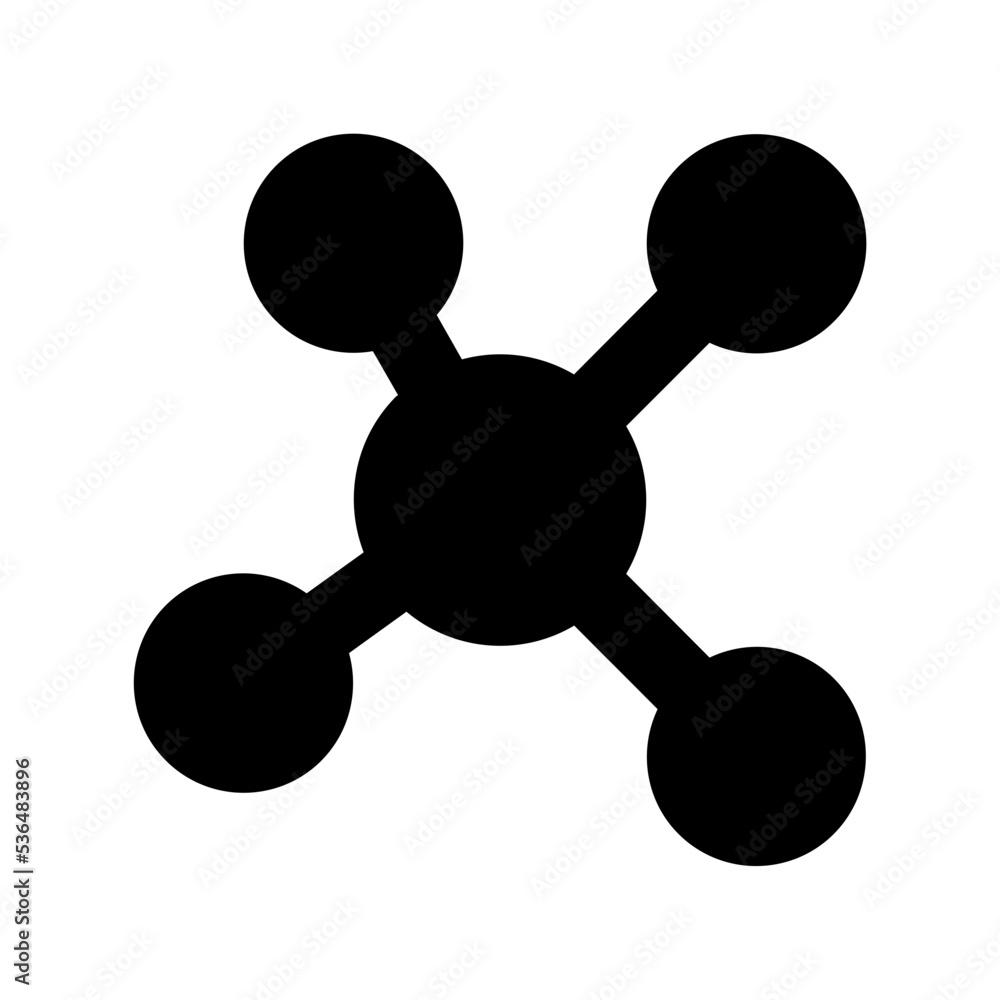 Atom Flat Vector Icon