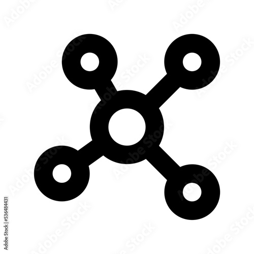 Atom Flat Vector Icon