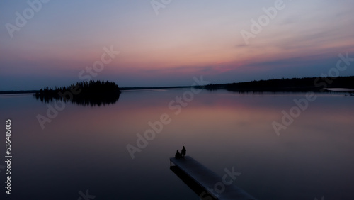 Sunset in Elk Island National Park