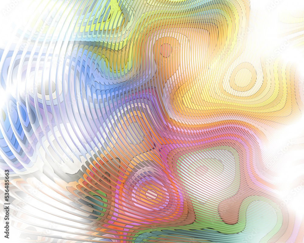 Fototapeta premium Digital abstract striped ripples texture