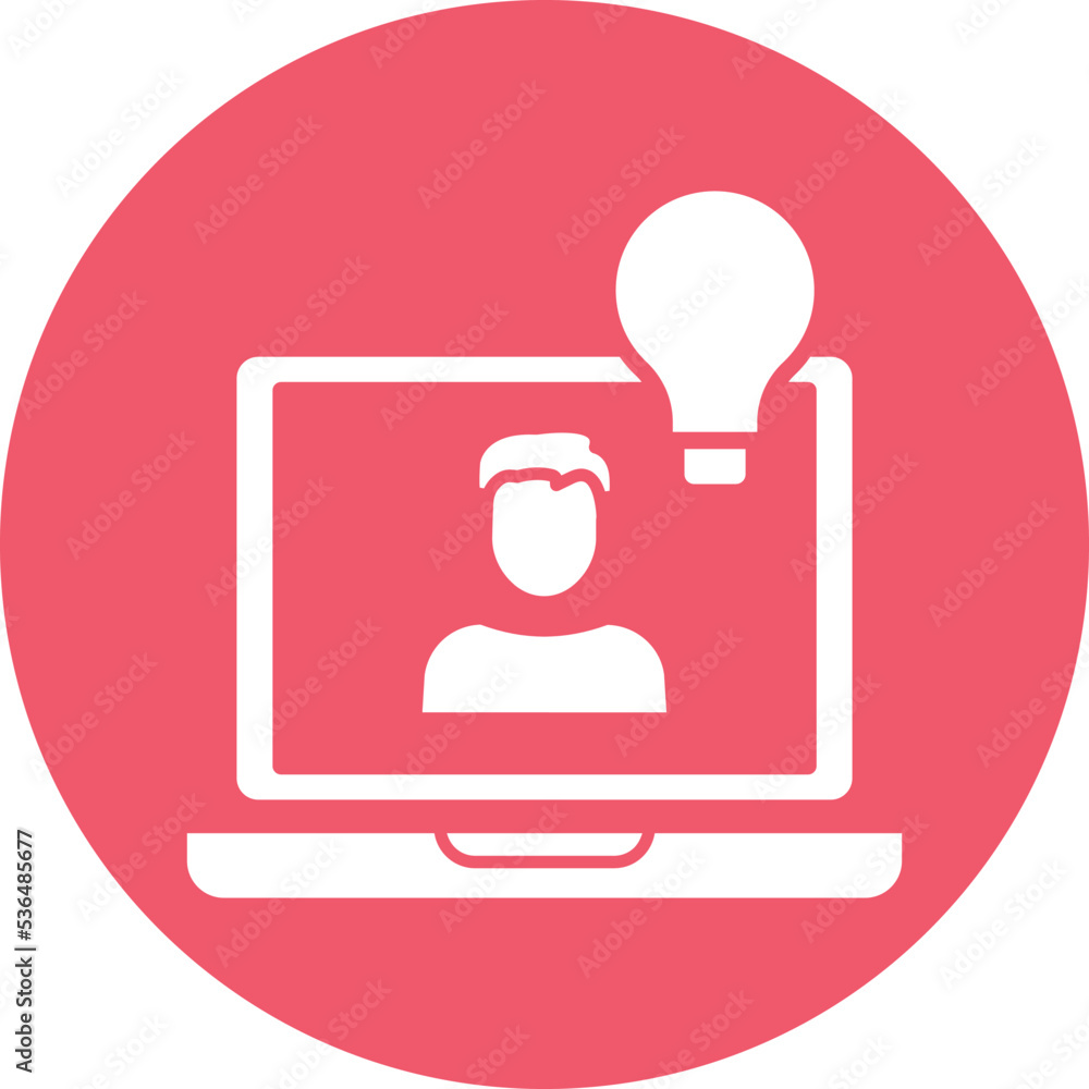 Online creative idea Vector Icon
Online creative idea Vector Icon