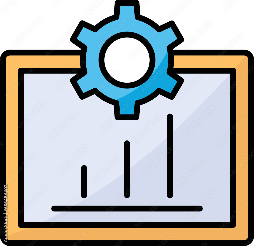 Graph setting Vector Icon
Graph setting Vector Icon