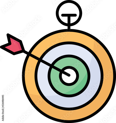 Target Board Vector Icon

