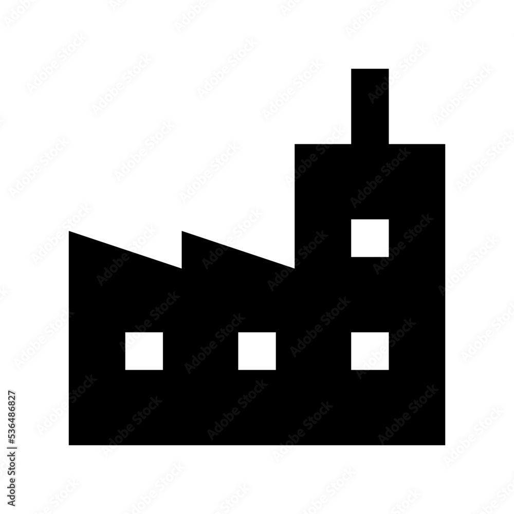 Factory Flat Vector Icon Factory Flat Vector Icon