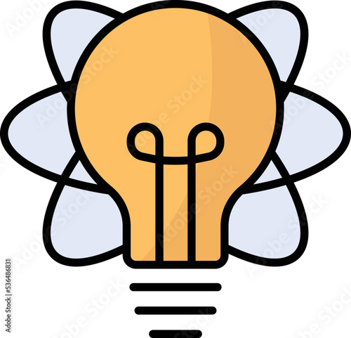 Creative idea bulb Vector Icon

