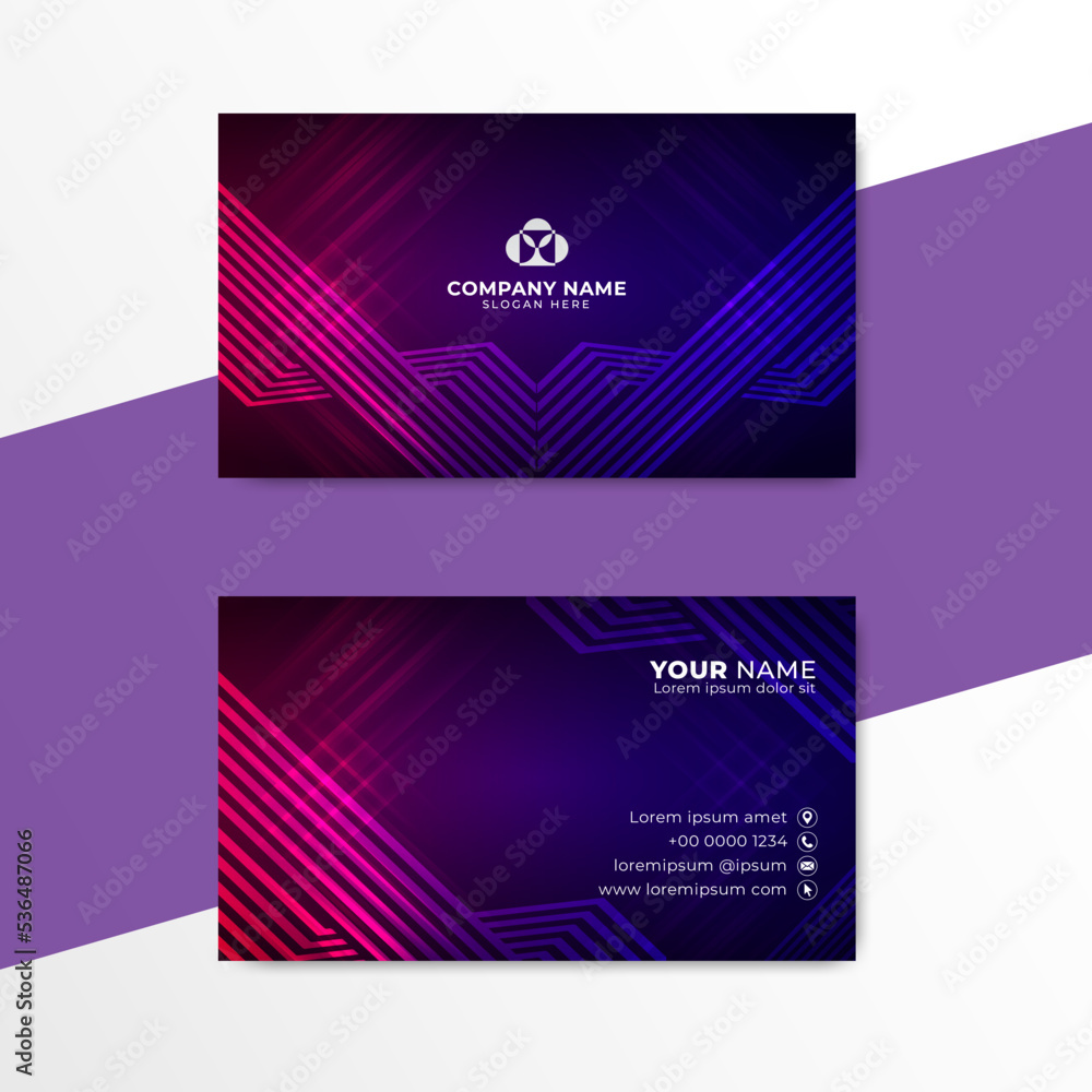 Fototapeta premium Stylish Business Card Design vector. Creative Business Card Template