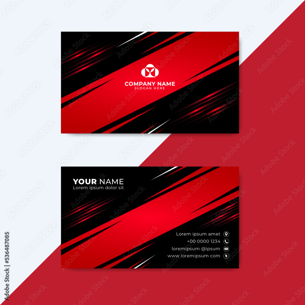 Abstract colorful Business Card Template. Creative Business Card vector