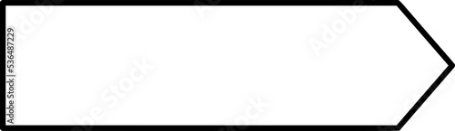 Black line label template banner vector illustration. Contour curved shape tags, bookmarks or labels with blank space for message for special offer marketing.