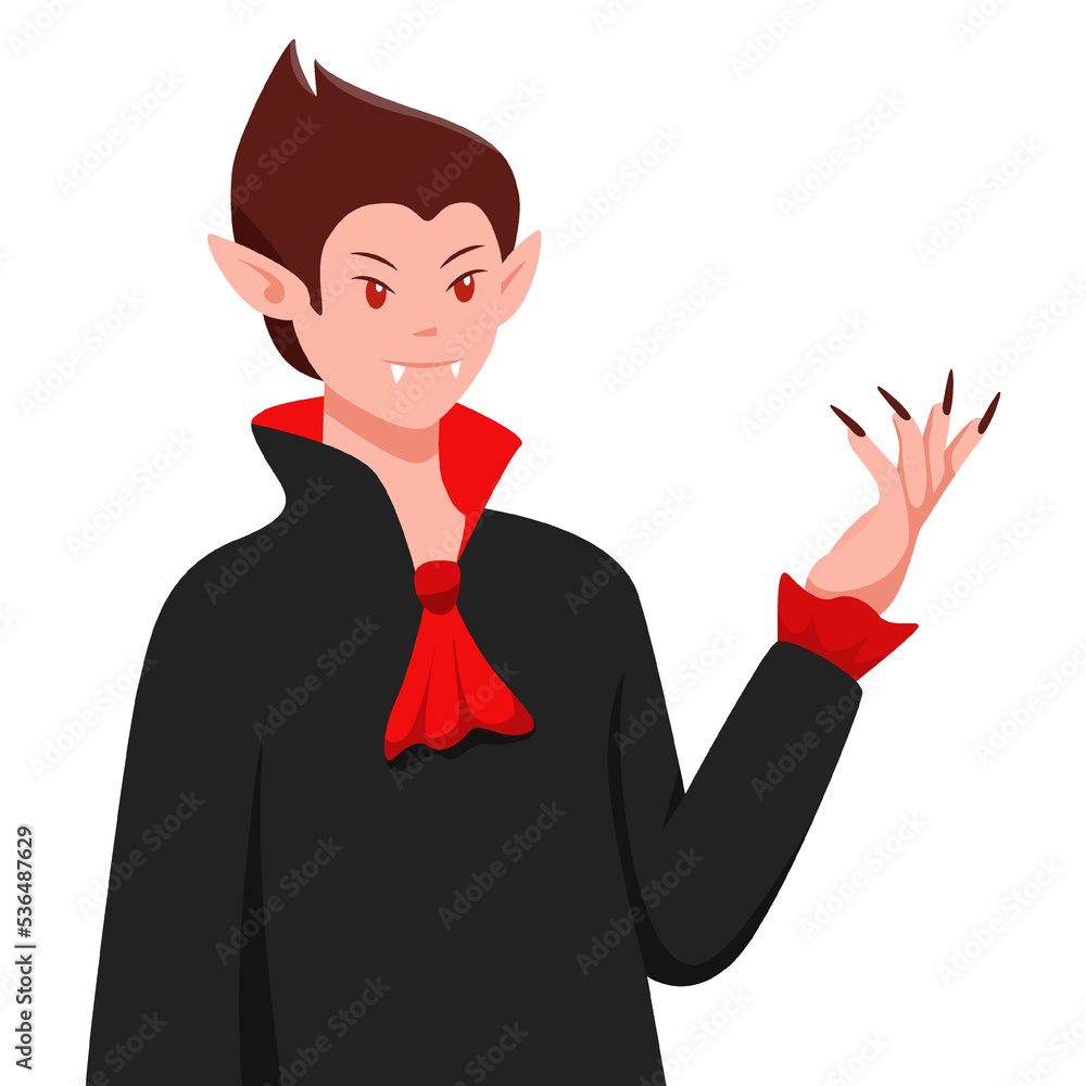 Halloween Vampire Costume Design Illustration Halloween Vampire Costume Design Illustration
