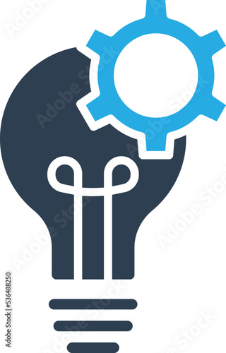 Solution Bulb Vector Icon 