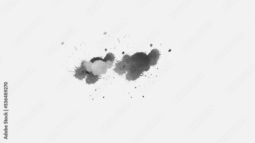 ink slow motion transition reveal. Ink splatters transition animation. Ink brush stroke transition. Ink splash. Abstract inkblot, splat, fluid art, overlay, alpha matte composition. ink slow motion transition reveal. Ink splatters transition animation. Ink brush stroke transition. Ink splash. Abstract inkblot, splat, fluid art, overlay, alpha matte composition.