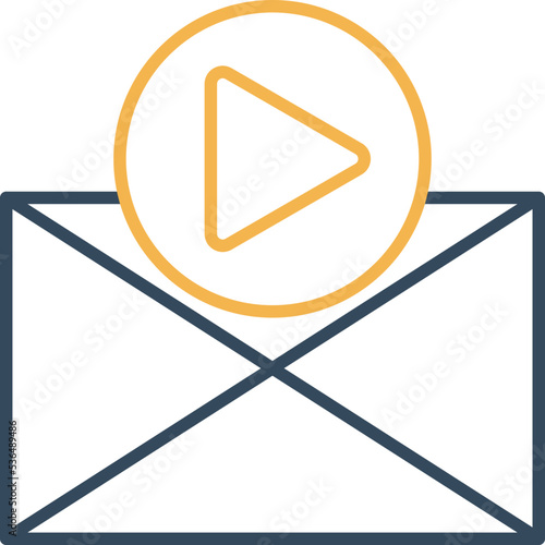 Video Envelope Vector Icon
 photo