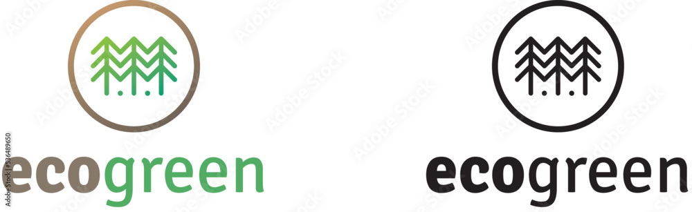 eco green logo template eco green logo template