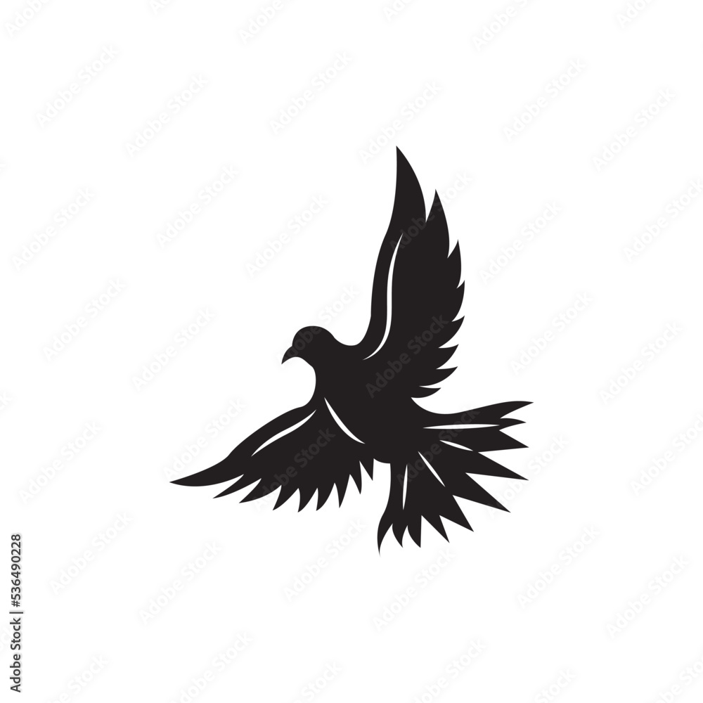 Obraz premium Dove Logo Template vector illustration