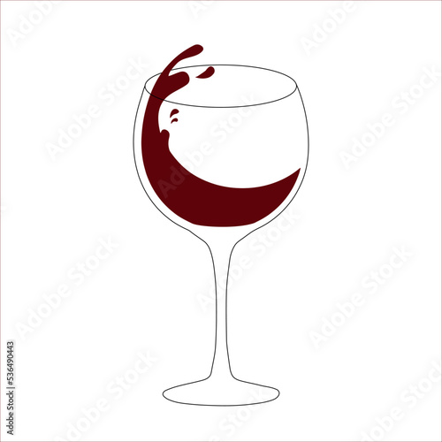 red wine glass