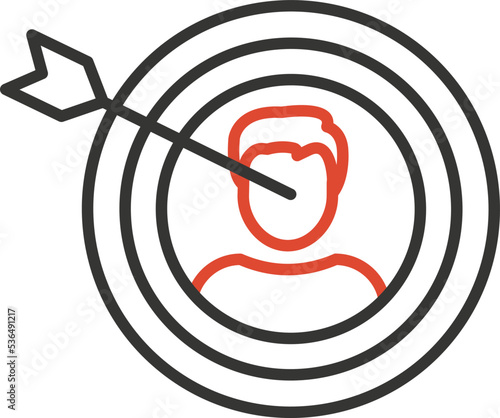 User Target Vector Icon

