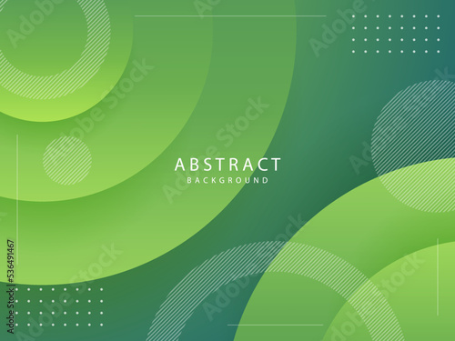 modern green gradient abstract background with futuristic transparent lines