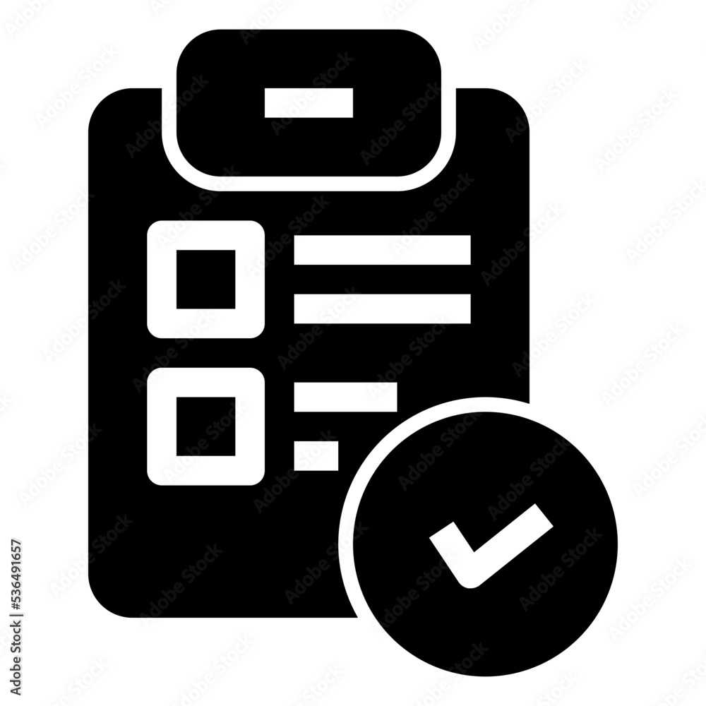 Icon Mark List With Style Glyph Icon Mark List With Style Glyph