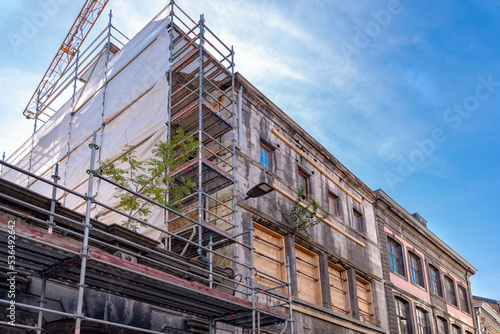 Fotografie Exterior facades renovation and reconstruction of an old stately apartment house