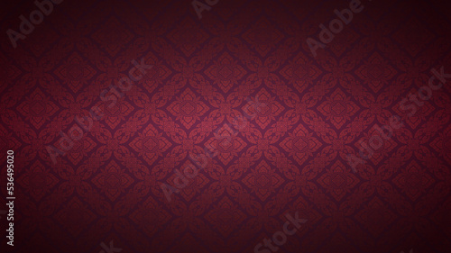 Thai art luxury banner, background pattern decoration for printing, flyers, poster, web, banner, brochure and card concept vector illustration