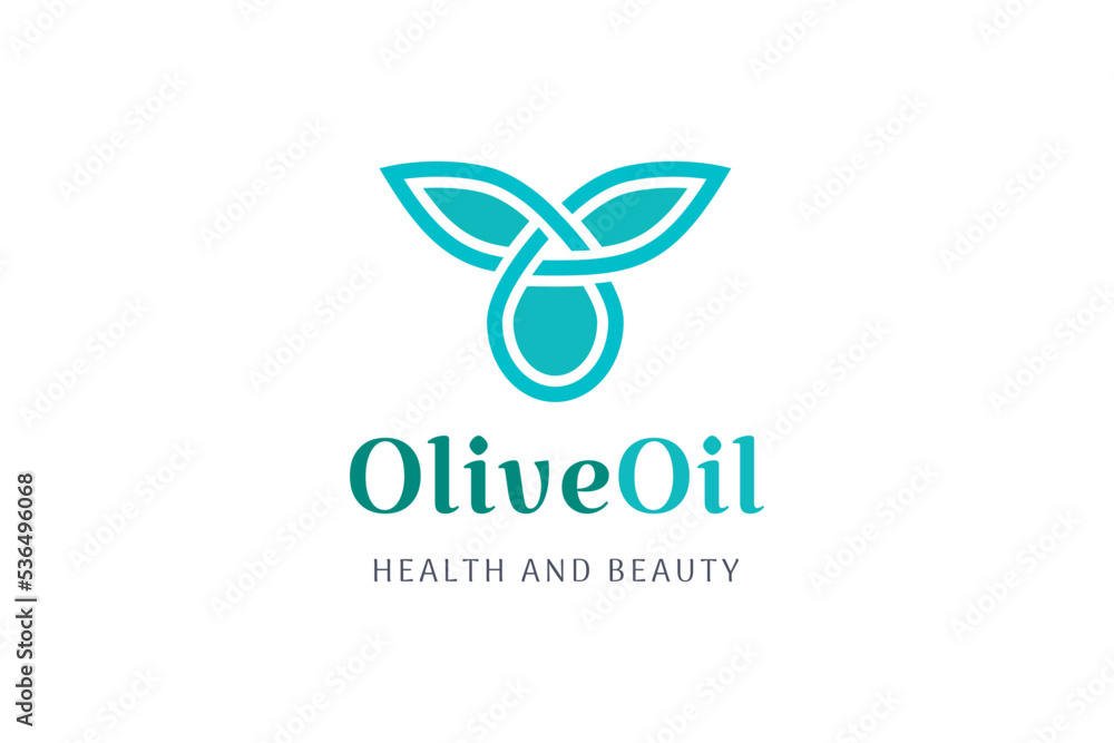 Simple Olive oil logo Simple Olive oil logo