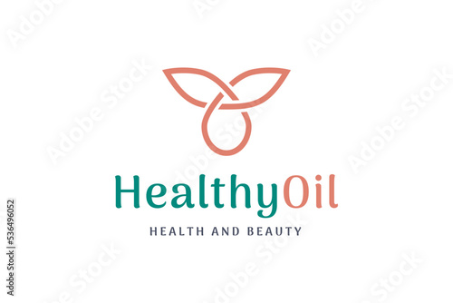Beauty serum oil logo